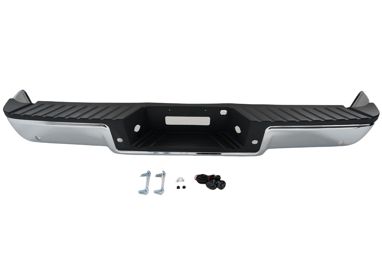 Chrome Rear Bumper Assembly For 2006-2008 Ford F150 w/ Park Assist