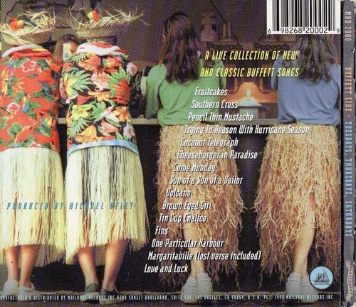 JIMMY BUFFETT Buffett Live: Tuesdays, Thursdays, Saturdays CD *Out Of Print* NEW - Picture 2 of 2