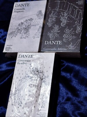 GÖTTLICHE KOMÖDIE DANTE 3 BÄNDE MERIDIANE MONDADORI 54-55-56