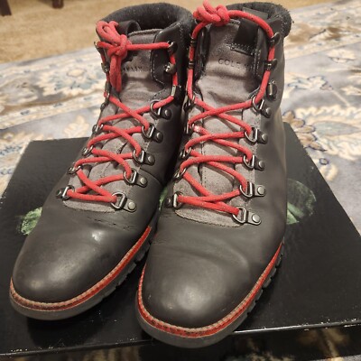 COLE HAAN Zerogrand Hiker Boots C29486 Magnet Leather Men display picture 2