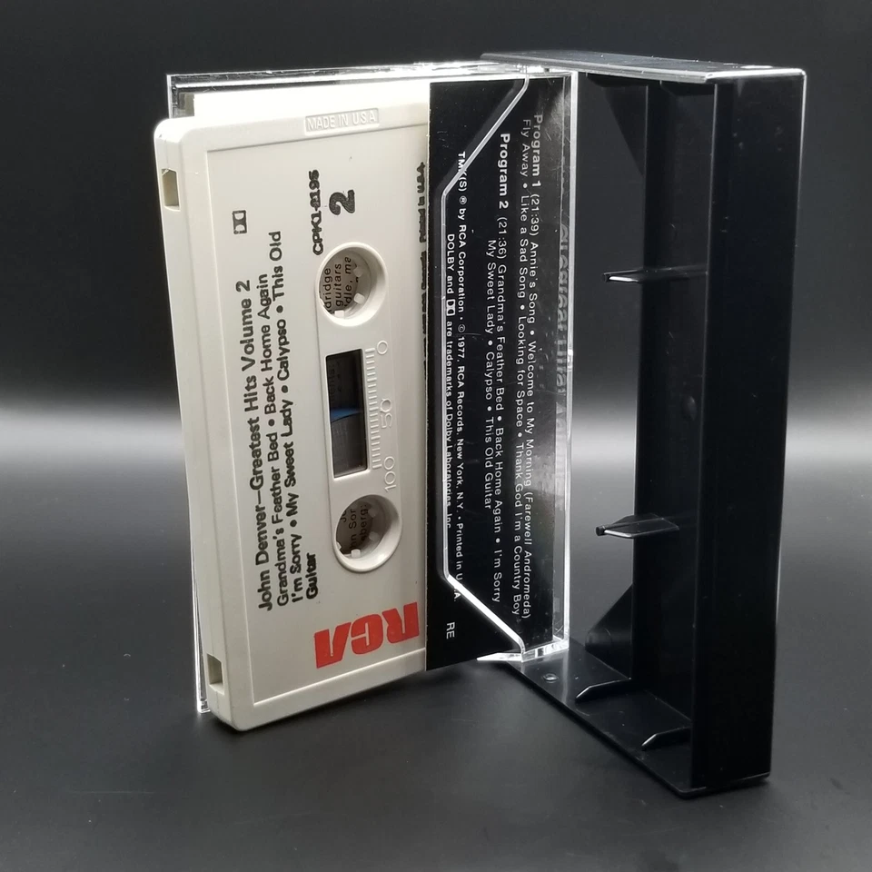 John Denver Cassette 1977 Greatest Hits Vol 2 RCA Records Country Folk 1970s Foto 4 de 4