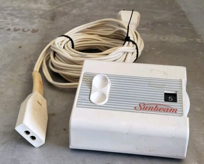 SUNBEAM 2-Prong Electric Heated Blanket Control 613A Style 52