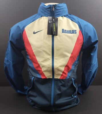 Nike Club America Light Jacket 20/21, Navy/Yellow/Red, Size S