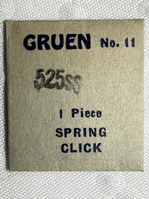 GRUEN #11 EB430 CAL525SS CLICK SPRING GENUINE WATCH REPAIR PART WP4