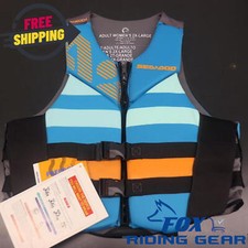 Sea-Doo Women's Freedom Life Jacket Light Blue/ Orange -2XL 