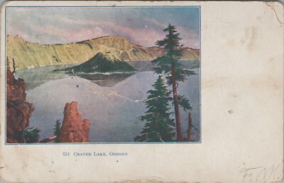 Crater Lake Oregon c1900 postcard B75