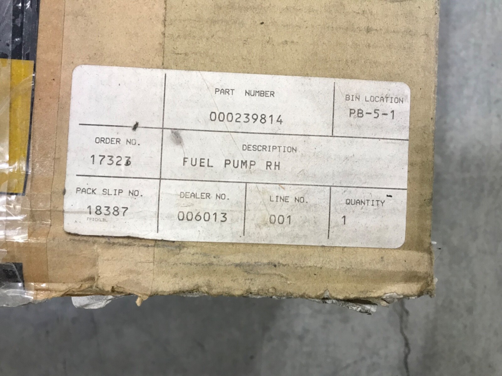 Ferrari fuel pump part 239814
