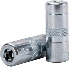 LUMAX LX-1400-2 Silver 1/8" NPT Standard Grease Coupler Pack of 2 . Standard Gr