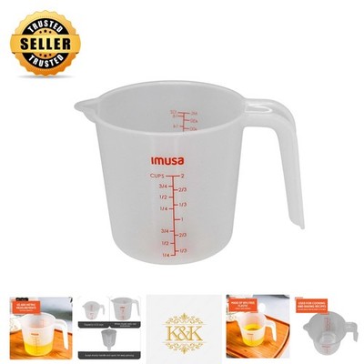Versatile 2-Cup Measuring Cup - Clear Measurement Markings for Precision