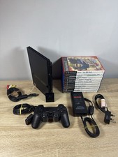 Playstation 2 Slim SCPH-70003 with Cables and Controller + 10 Games PS2