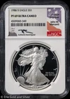 1986-S $1 Proof American Silver Eagle NGC PR 69 UC | Mercanti Signed