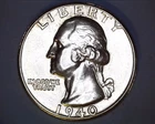 1940 WASHINGTON QUARTER  BU **331-6