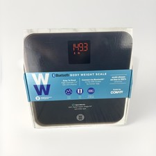 Weight Watchers WW Bluetooth Body Weight Scale by Conair - 400lb Cap - Black New