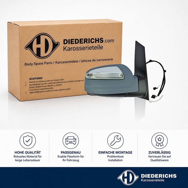 Aussenspiegel Links Diederichs 1667325 FÜR Mercedes RÜCkspiegel Aussen-image