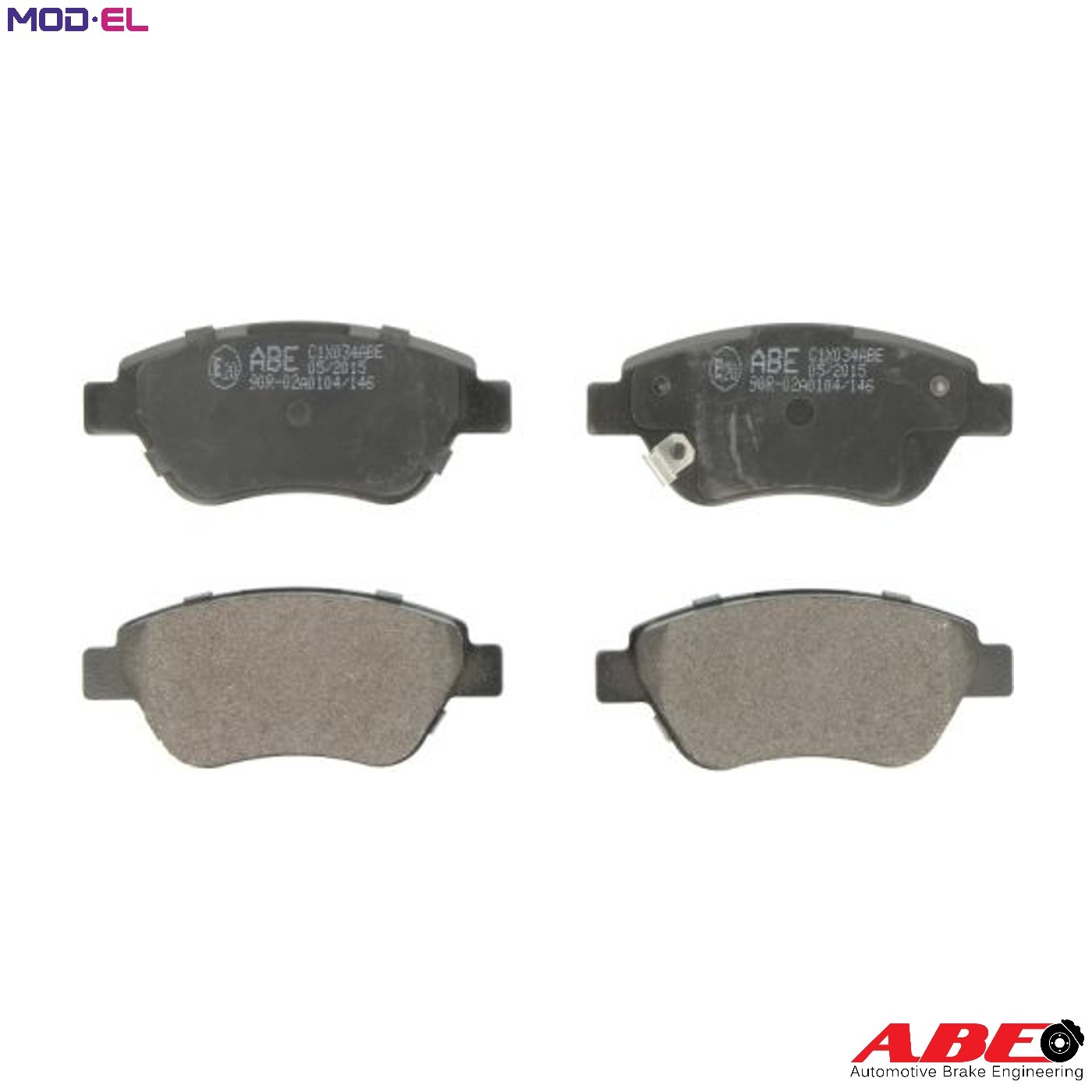 BRAKE PAD SET DISC BRAKE C1X034ABE FOR OPEL A 13 DTC/Z 13 DTJ 1.2L 4cyl CORSA D