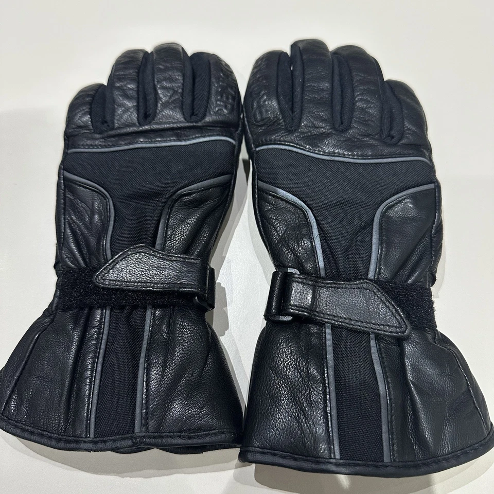 Motorrad-Handschuhe Damen Größe XS schwarz, Leder - Bild 1 von 4
