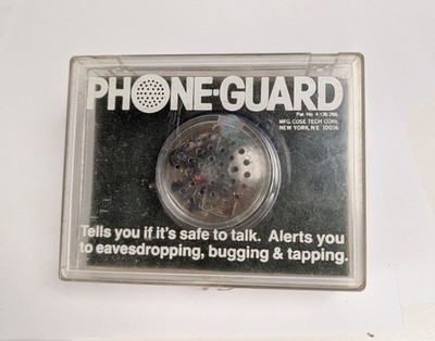 Vintage Bugging & Tapping Landline Phone-Guard Alert System Unique Spy Gear 