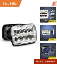 Best Headlights for Trucks LED Headlights 7x6 5x7 45W Hi/Lo Beam Offroad Replacement for Jeep Trucks