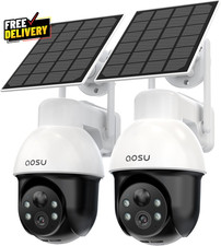 3K/5MP Solar Security Cameras System Wireless Outdoor Battery Powered Wifi Cam..