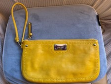 Vintage Nine West Yellow Clutch Wristlet Purse