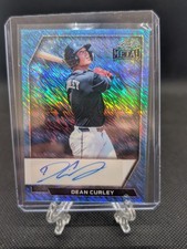 2026 Leaf Metal Dean Curley #2/8 Blue Shimmer Autograph Cleveland Guardians SP