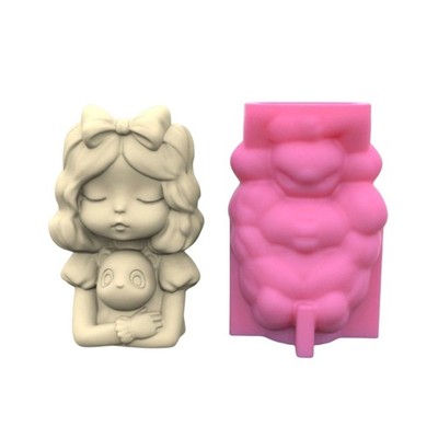 Candlestick Epoxy Casting Mold Silicone Flower Pot Mold DIY Pen Holder Mold