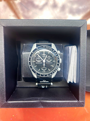 OMEGA x Swatch MoonSwatch Mission to the Moon 42mm Gray Ceramic Black Strap