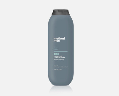 Method Men 2 in 1 Shampoo + Conditioner, Sea and Surf, 14 fl oz (479)
