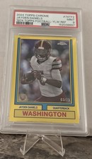 Topps 2024 Chrome Jayden Daniels Commanders #74TF-2 Yellow /75 RC PSA 9