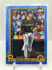 2025 Topps Chrome Update Matt Gorski ROOKIE Blue Lava Refractor 34/150 RC SP