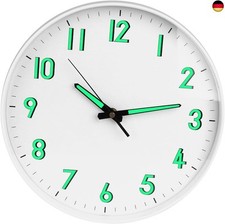 Wowlela Leuchtende Wanduhr, 12 Zoll Große Wanduhr mit Leuchtziffern Wanduhr 