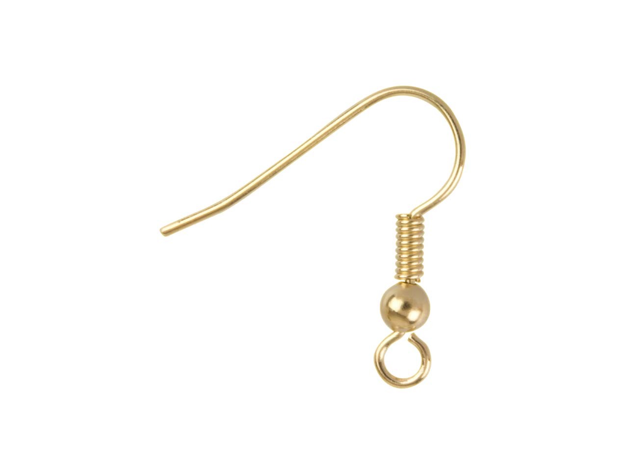 Gold Plated Bead And Loop Hook Ear Wire Pack Of 70