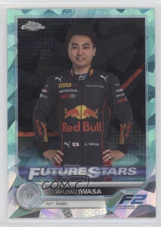 2022 Topps Chrome Sapphire Formula 1 Aqua Refractor 91/99 Ayumu Iwasa #92 0sf1