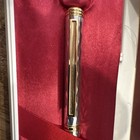 Marvy Uchida Saint Tropez Classique Roller Ball Pen Blue Ink Gold Trim Case — photo 4