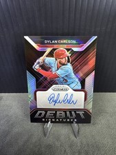 2022 Panini Prizm Debut Signatures Silver Prizm Dylan Carlson #DS-DC Auto D-2