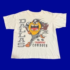 Vintage 90s Dallas Cowboys Taz Super Bowl Champions T-Shirt VK14621