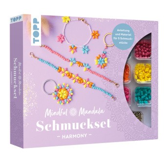 Mindful Mandala - Schmuckset Harmony. Mit Anleitung und Material für 5 Schmuck