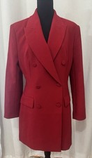 H&M Women Red Blazer Button Accent Jacket NWT...