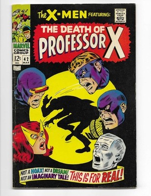 X-Men 42 1968 Marvel Comics F- 5.5 Cyclops Marvel Girl Beast Angel Iceman