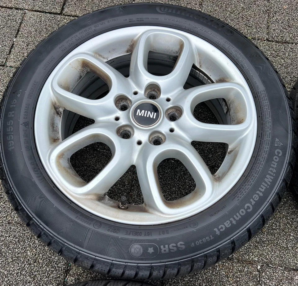 4 ORIGINAL ALU WINTERRÄDER MINI FML2 FML4 UKL-L F55 F56 F57 RDKS 195/55R16 87H - Bild 4 von 4
