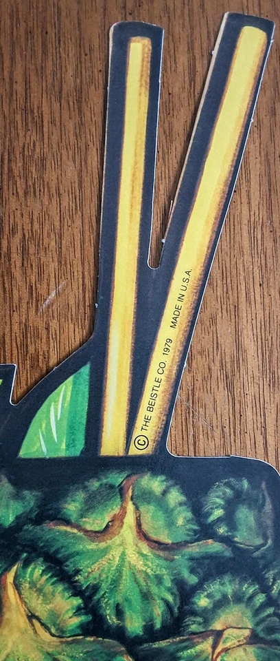 (4) - 4 pc Set Vintage Beistle Hula - Tiki - Hawaiian Die Cut Decorations- 1979 - Image 3 of 4