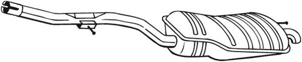 EndschalldäMpfer NachschalldäMpfer Bosal 283-497 FüR BMW E46 3Er Touring 318 320-image