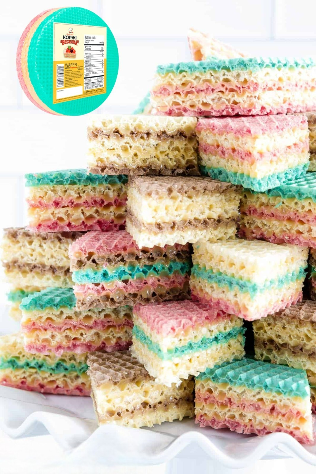 3 Pack Wafer Sheets Pack of 8 Round Tort Wafers Delikat Veselka 3.2oz (90g)