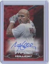 Matt Holliday 2024 Stadium Club Red Auto Autograph 02/50 St. Louis Cardinals
