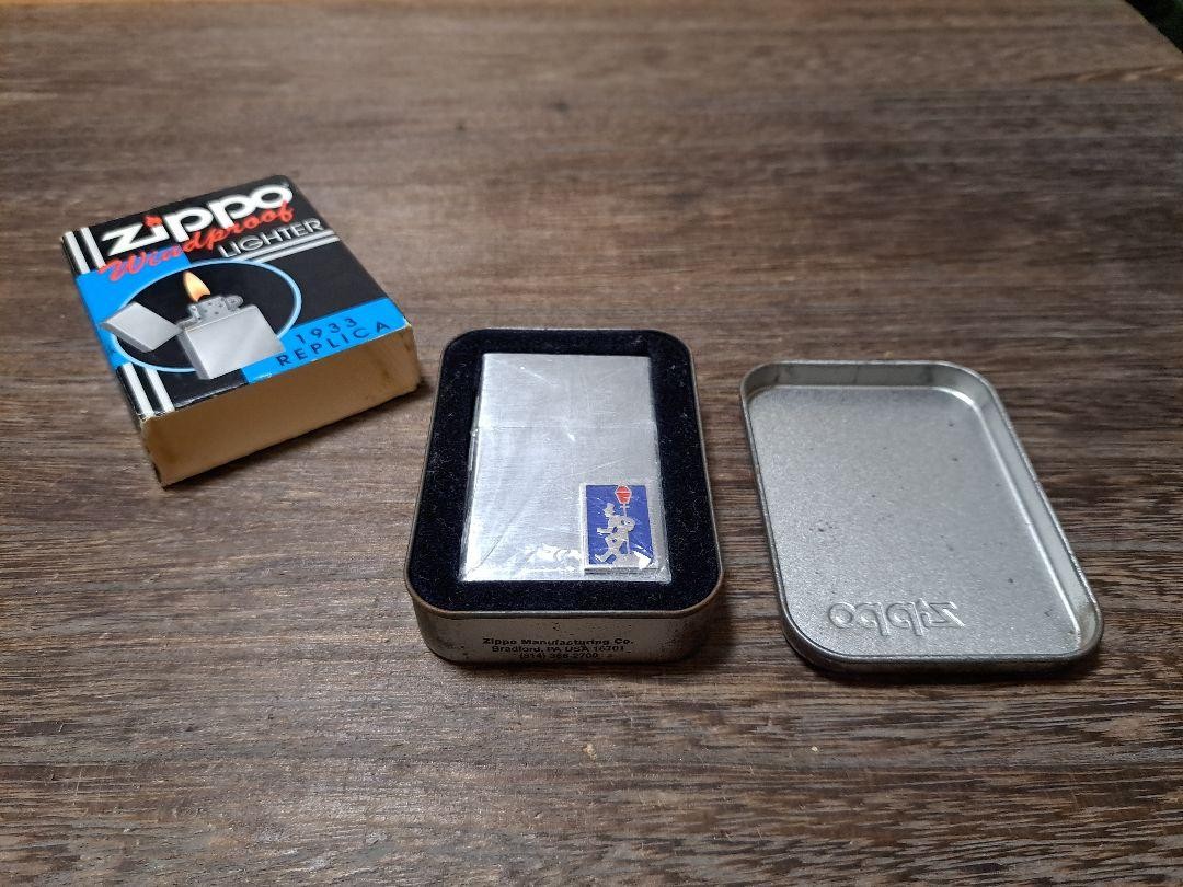 Zippo 1933 Replica First Release Drunk Metallic Oil Lighter Zippo 1933 Replica First Release Drunk Metallic Oil Lighter
