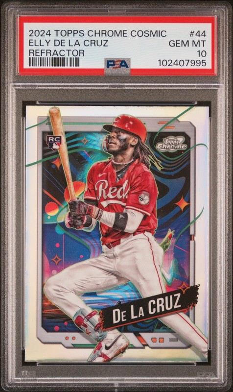 2024 Topps Cosmic Chrome - #44 ELLY DE LA CRUZ - Refractor Rookie - PSA 10