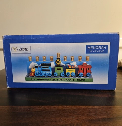 Avon TRAIN MENORAH Thomas The Tank Engine ALL ABOARD THE HANUKKAH TRAIN! in Box