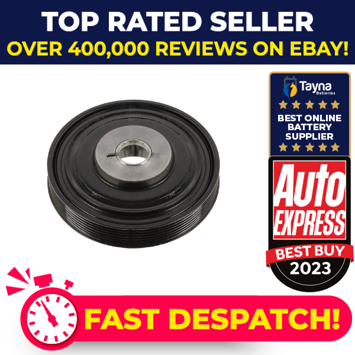 Crankshaft Pulley fits RENAULT CLIO Mk3 1.5D 05 to 14 Belt 8200352612 8200352613