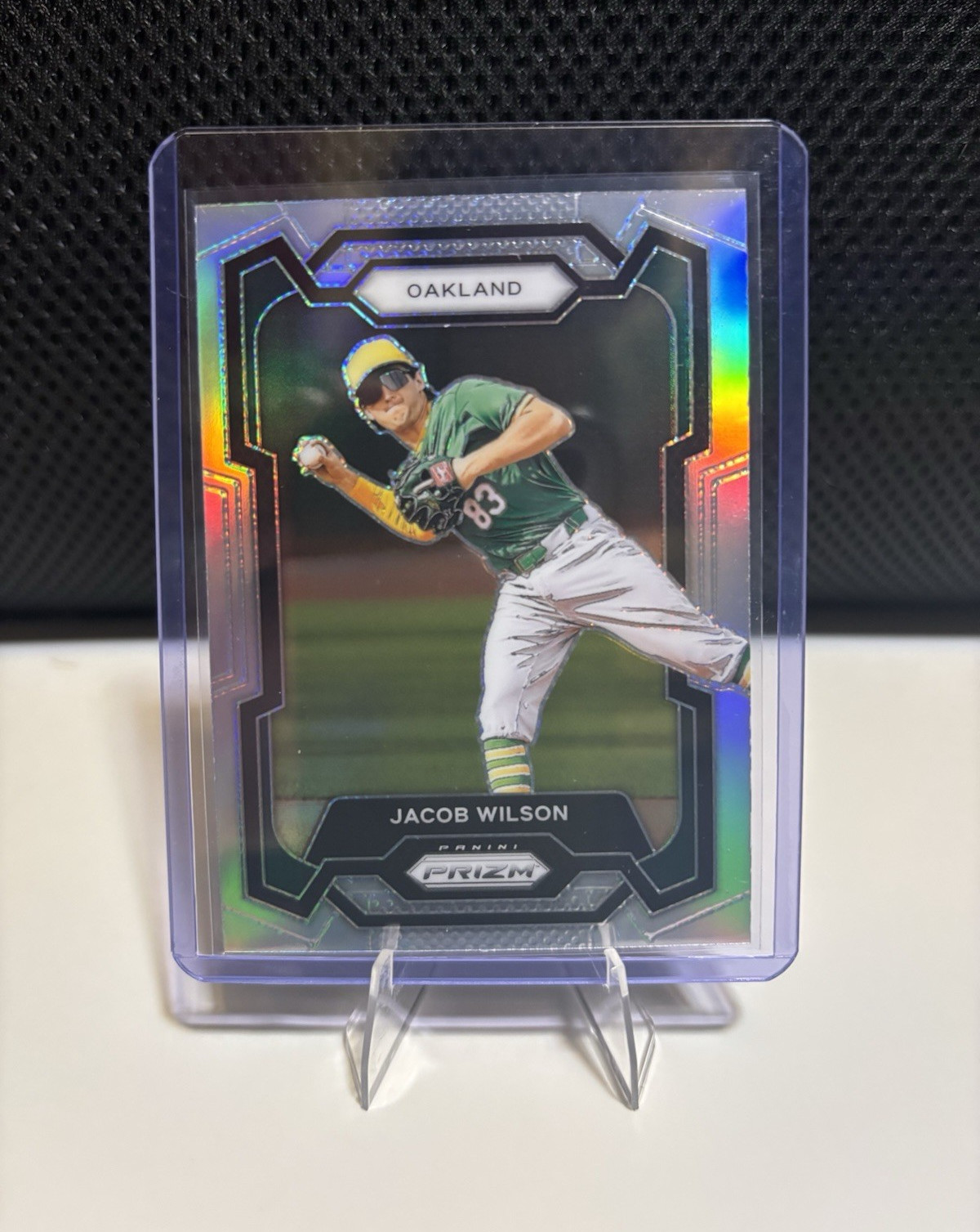 Panini Prizm 2024 Jacob Wilson Oakland Athletics Silver Prizm