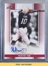 2019 Leaf Perfect Game National Showcase Red Proof 1/1 Houston King Auto nd3